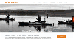 Desktop Screenshot of kayak-anglers.com